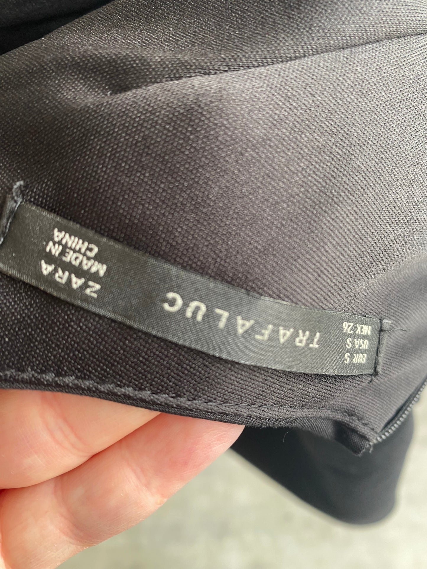 Zara black dress with beaded shoulder size 8