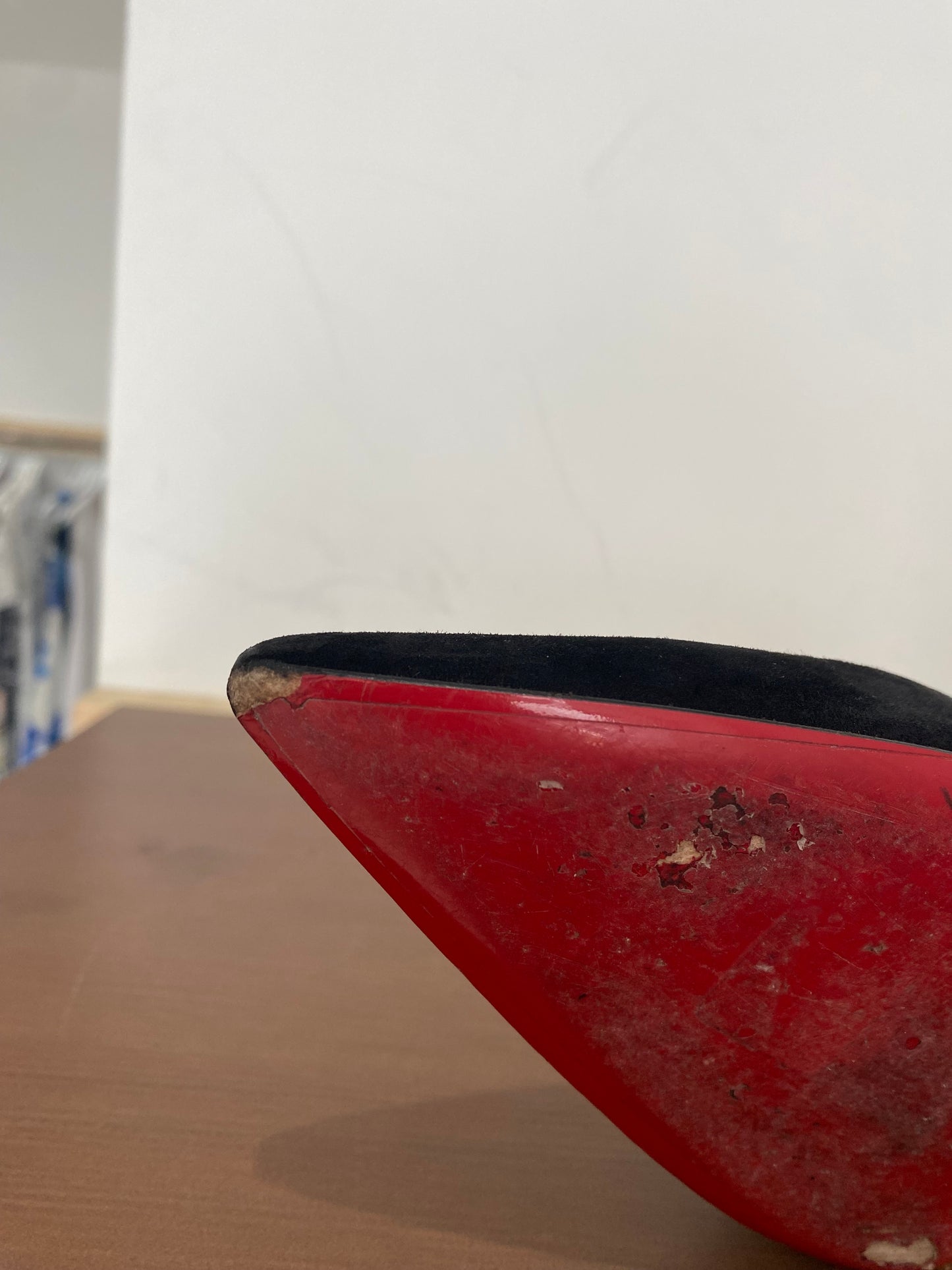 Christian Louboutin Black Suede Heels Size 7.5