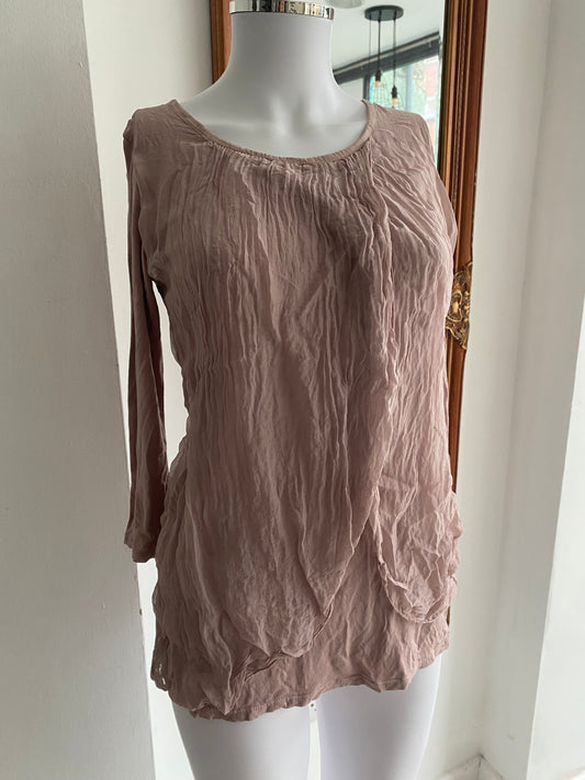 Phase Eight blush pink silk top size 8-10