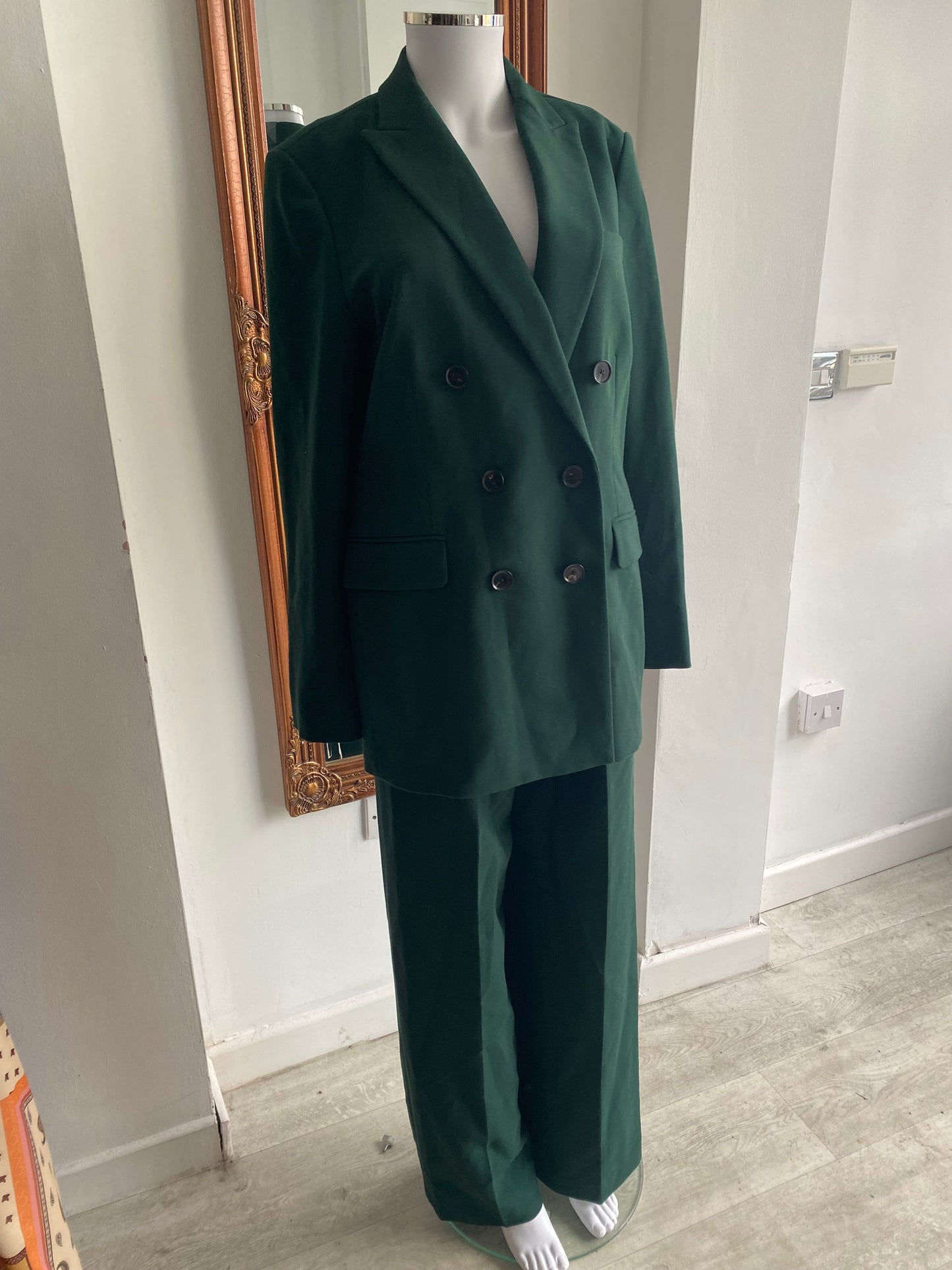 Zara Green Trouser Suit Size 10