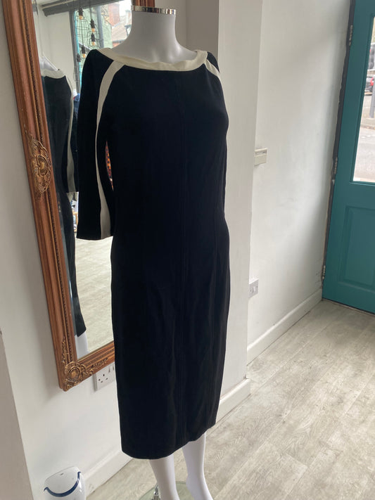 Marc Cain Black Dress Size 10 New with Tags