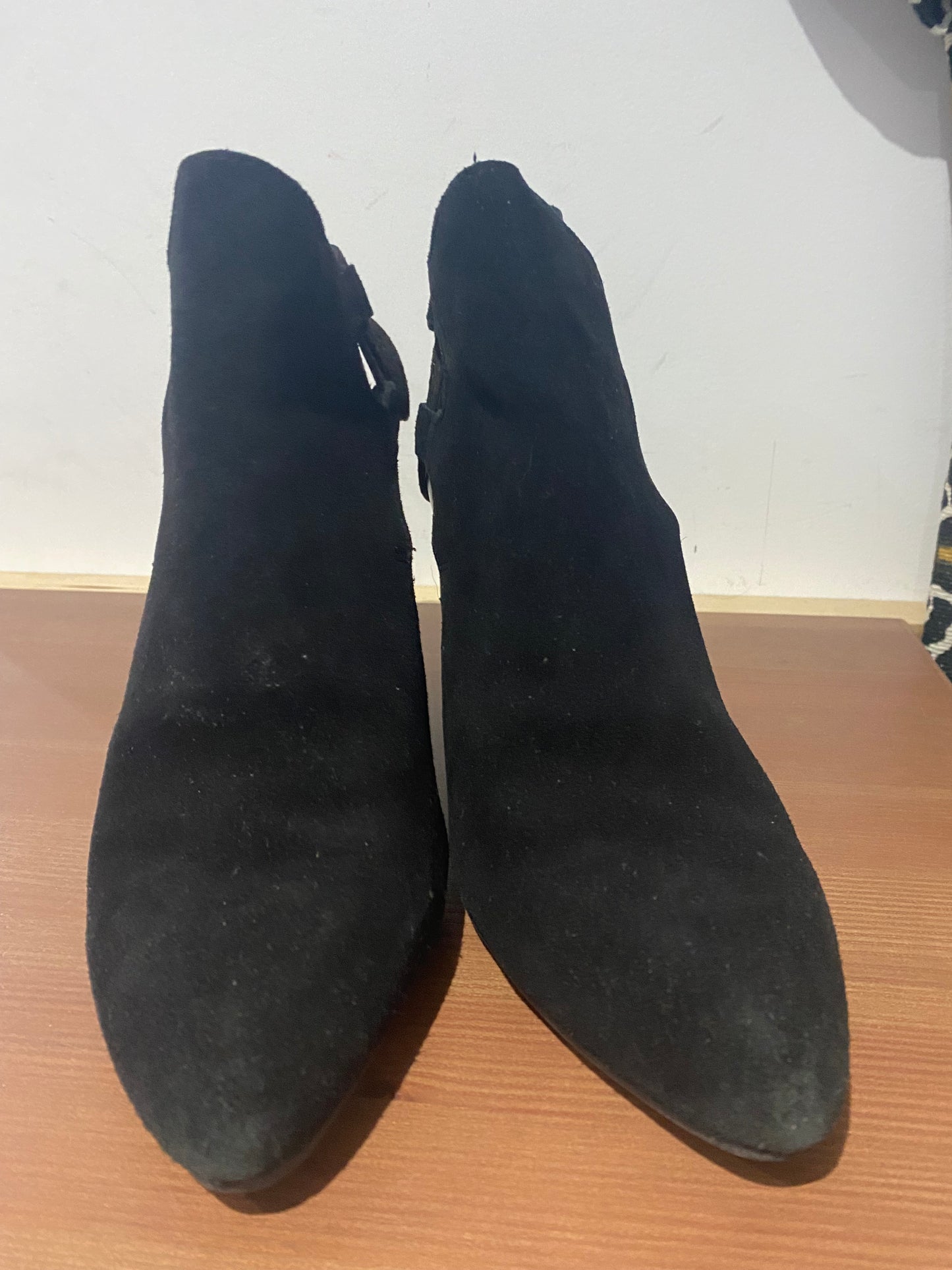 Hudson Black Suede Ankle Boots Size 5