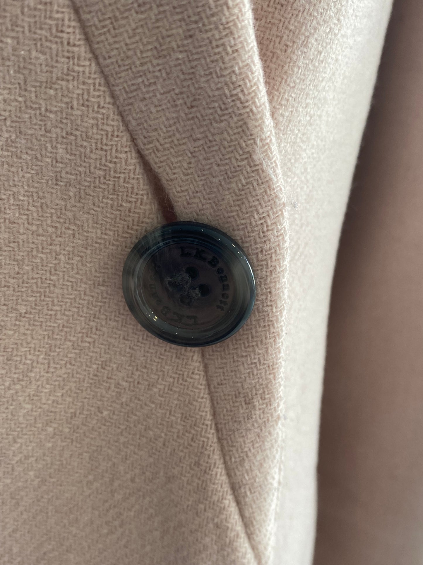 LK Bennett Light Pink Wool Coat Size 10