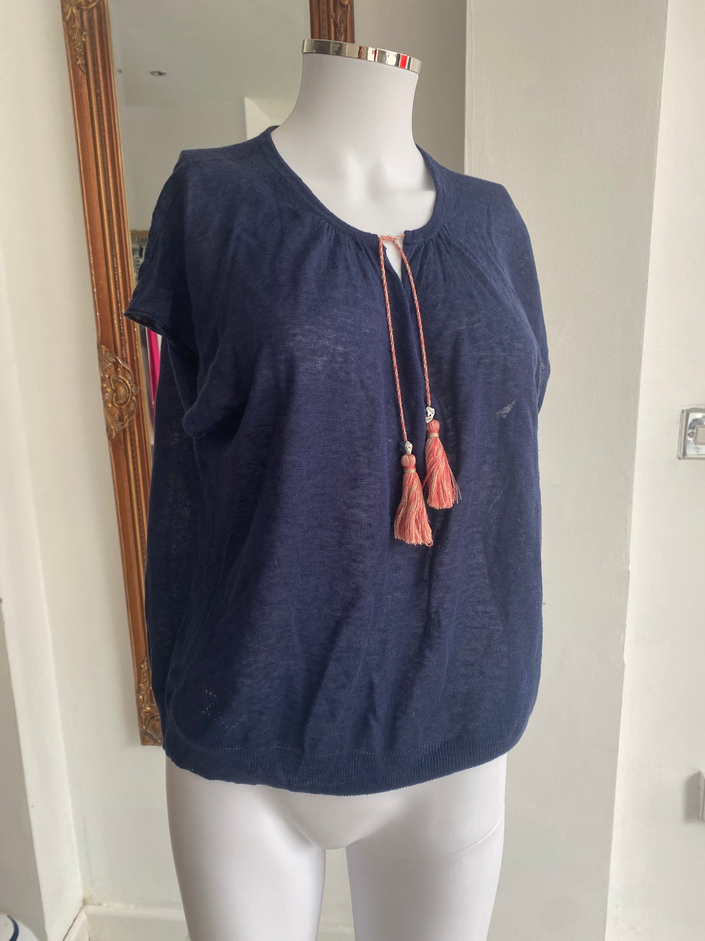 Zadig and Voltaire navy top 8-10