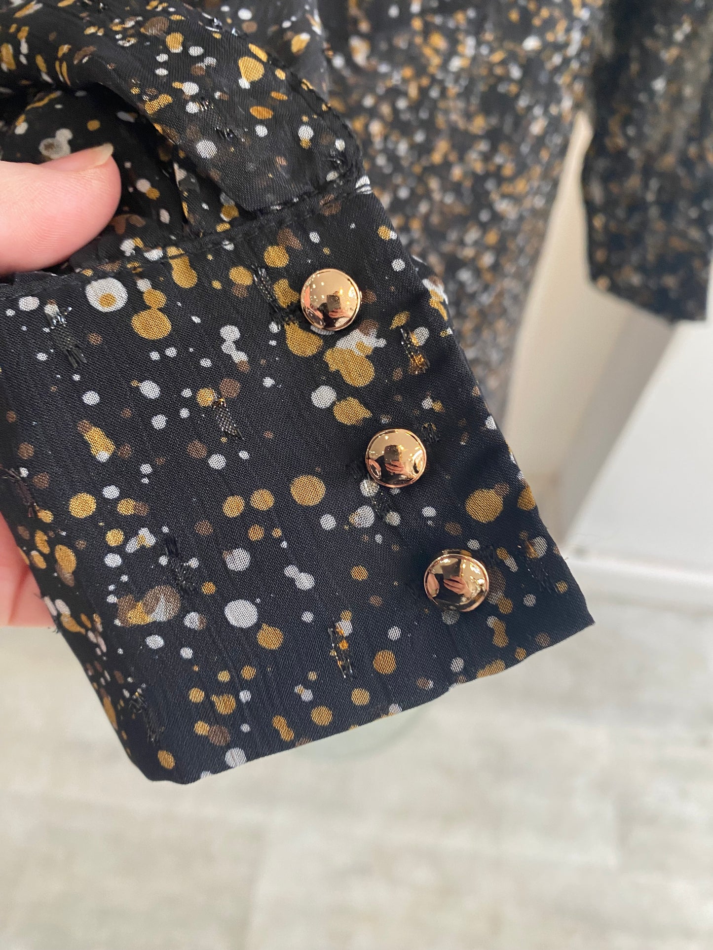 Blake Seven gold metallic dress size 12