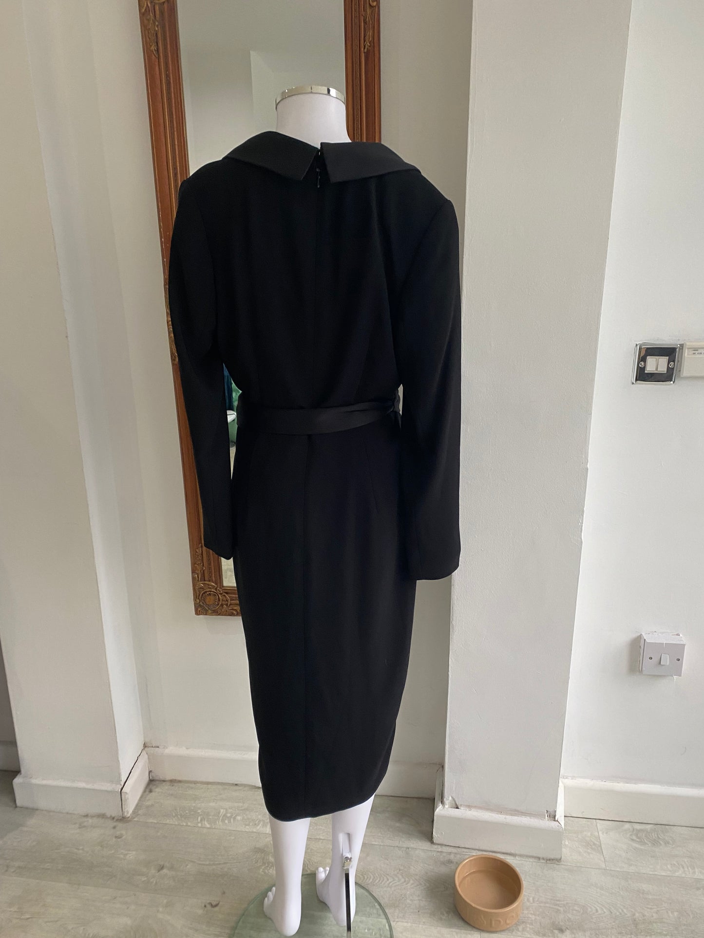 V by Very Black Tuxedo Dress Size 12 With Tags