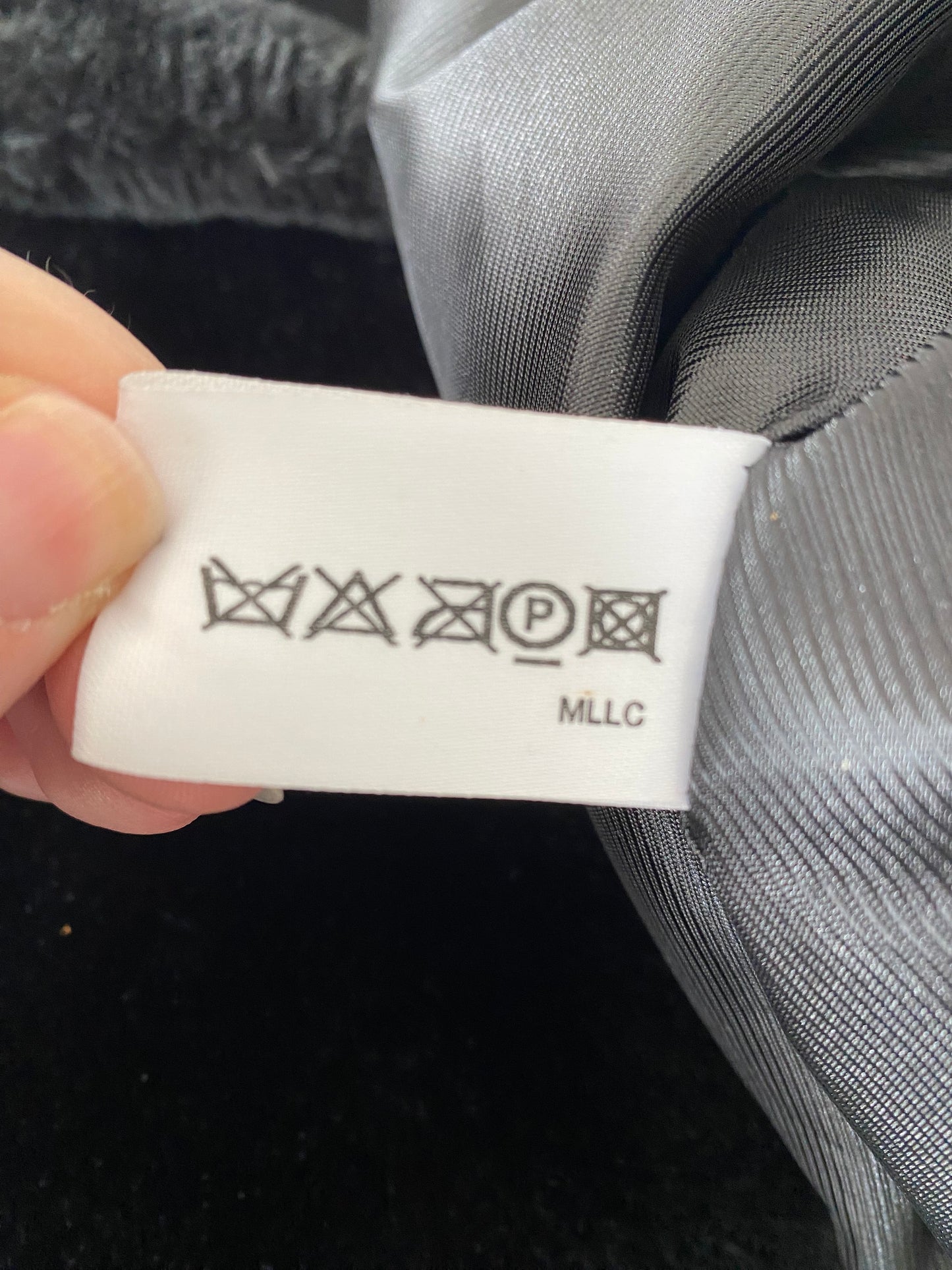 House of Fraser black faux fur coat size 18