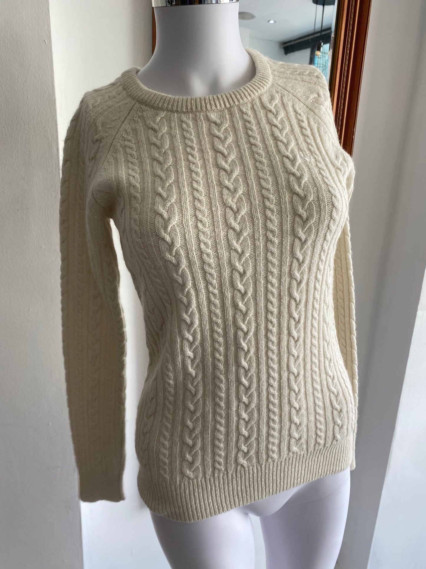 Jack Wills cream jumper size 8