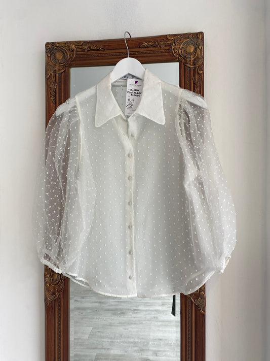 Zara Sheer Blouse Size 12-14