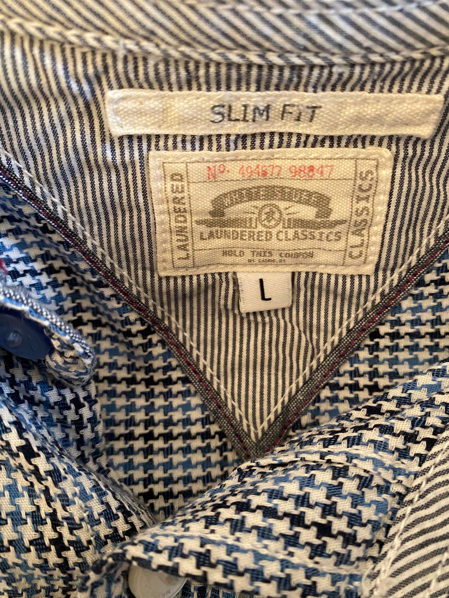 White Stuff Houndstooth Check Shirt Size Large