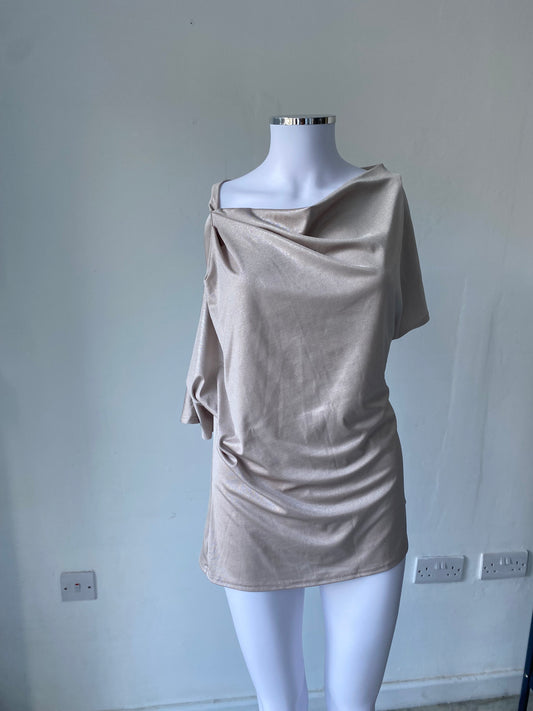 Me and Thee Champagne Gold Top Size 12-14 New with Tags