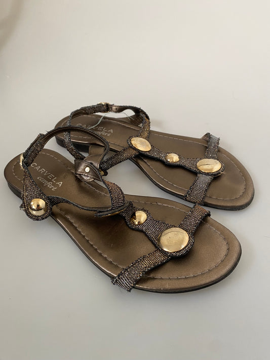 Carvela gold metallic sandals size 3
