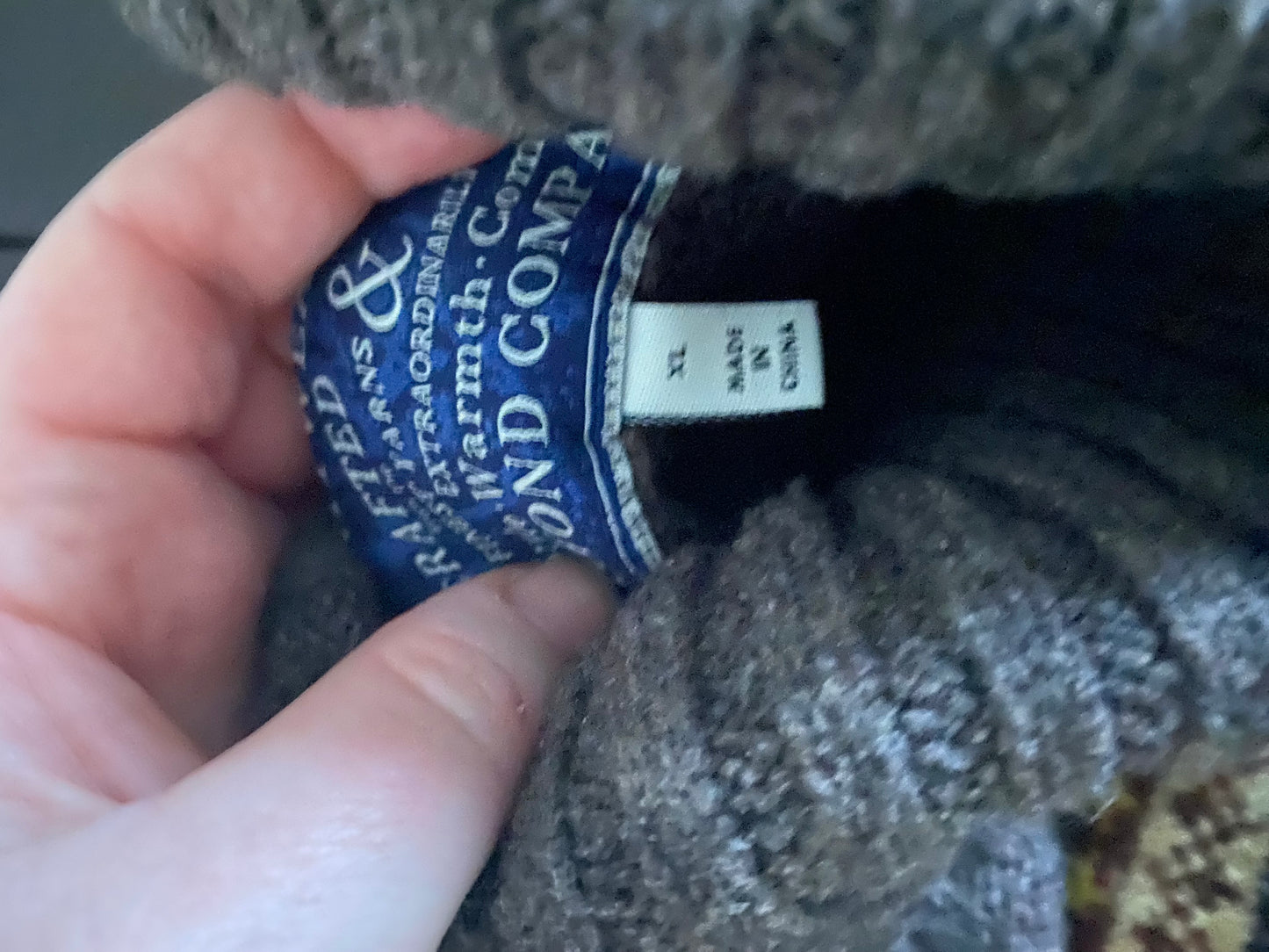 Joules Gilman Brown Wool Fairisle Jumper Size XL