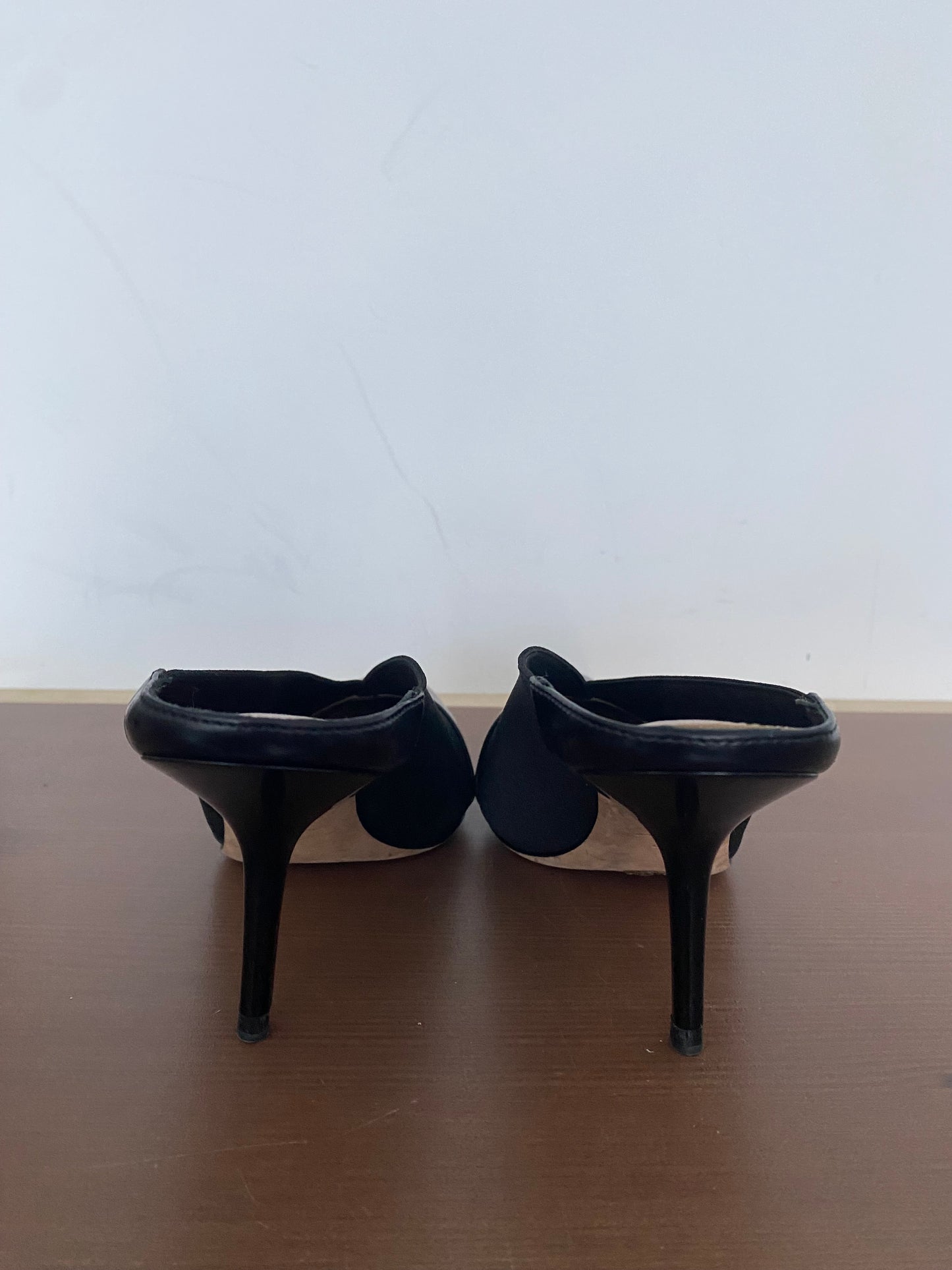 Hugo Boss Black Mule Heels Size 4