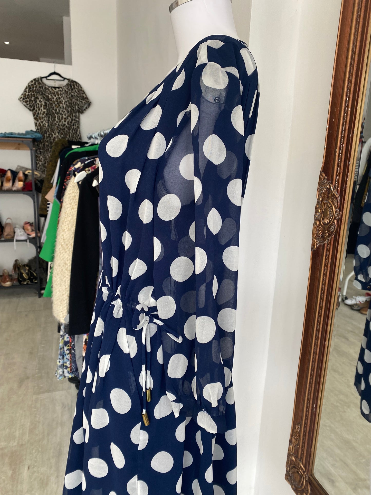 Whistles polka dot dress size 10-12