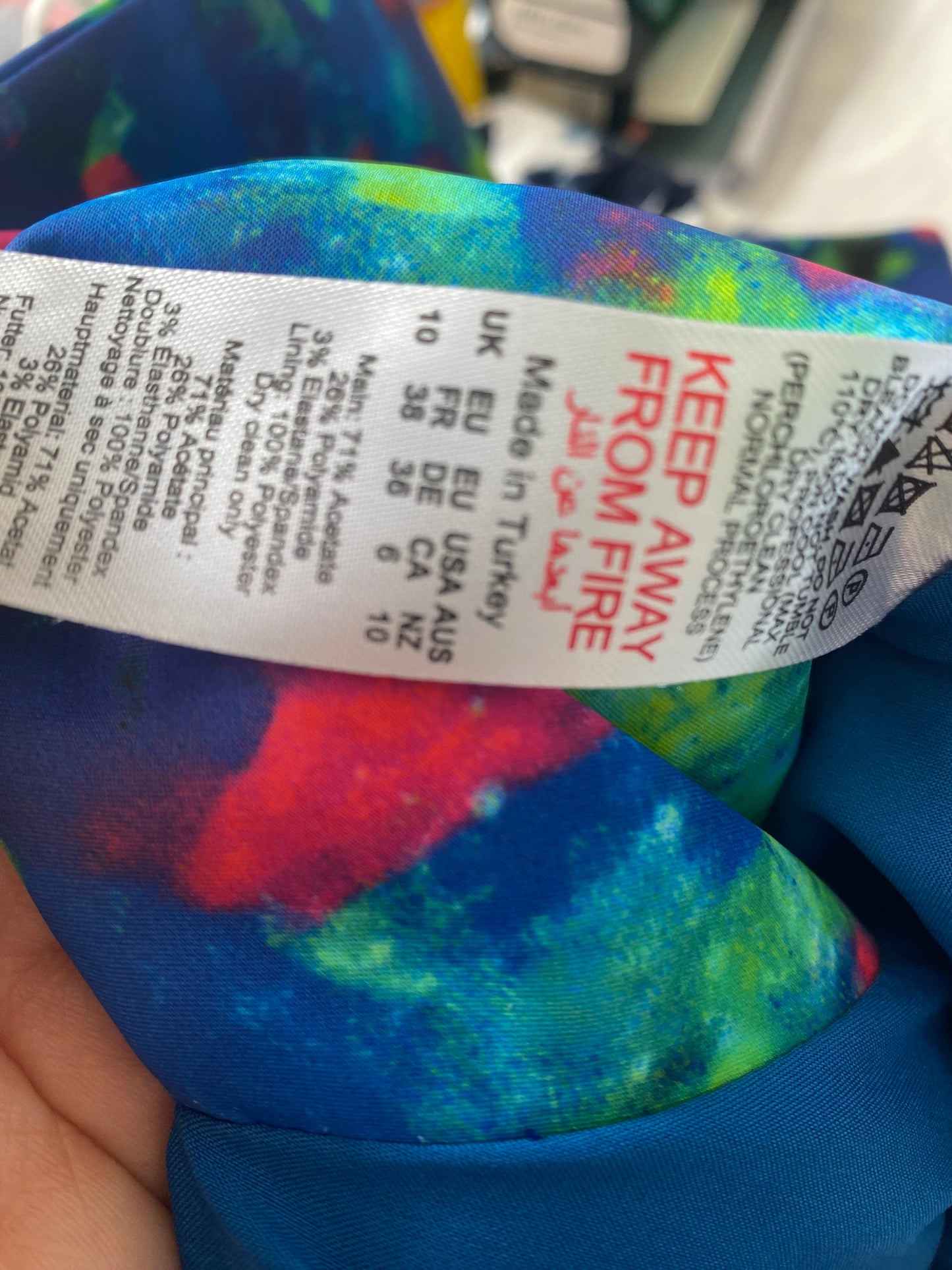 Karen Millen Weston Kaleidoscope Dress size 10