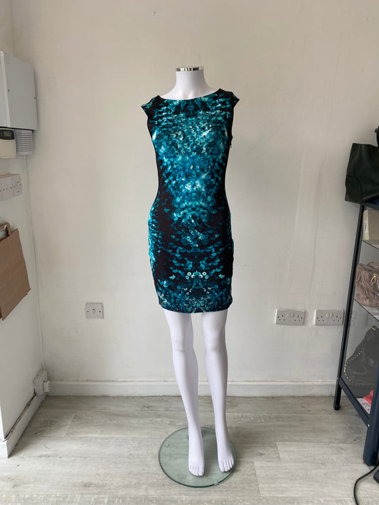 Lipsy Jewel Print Dress Size 8
