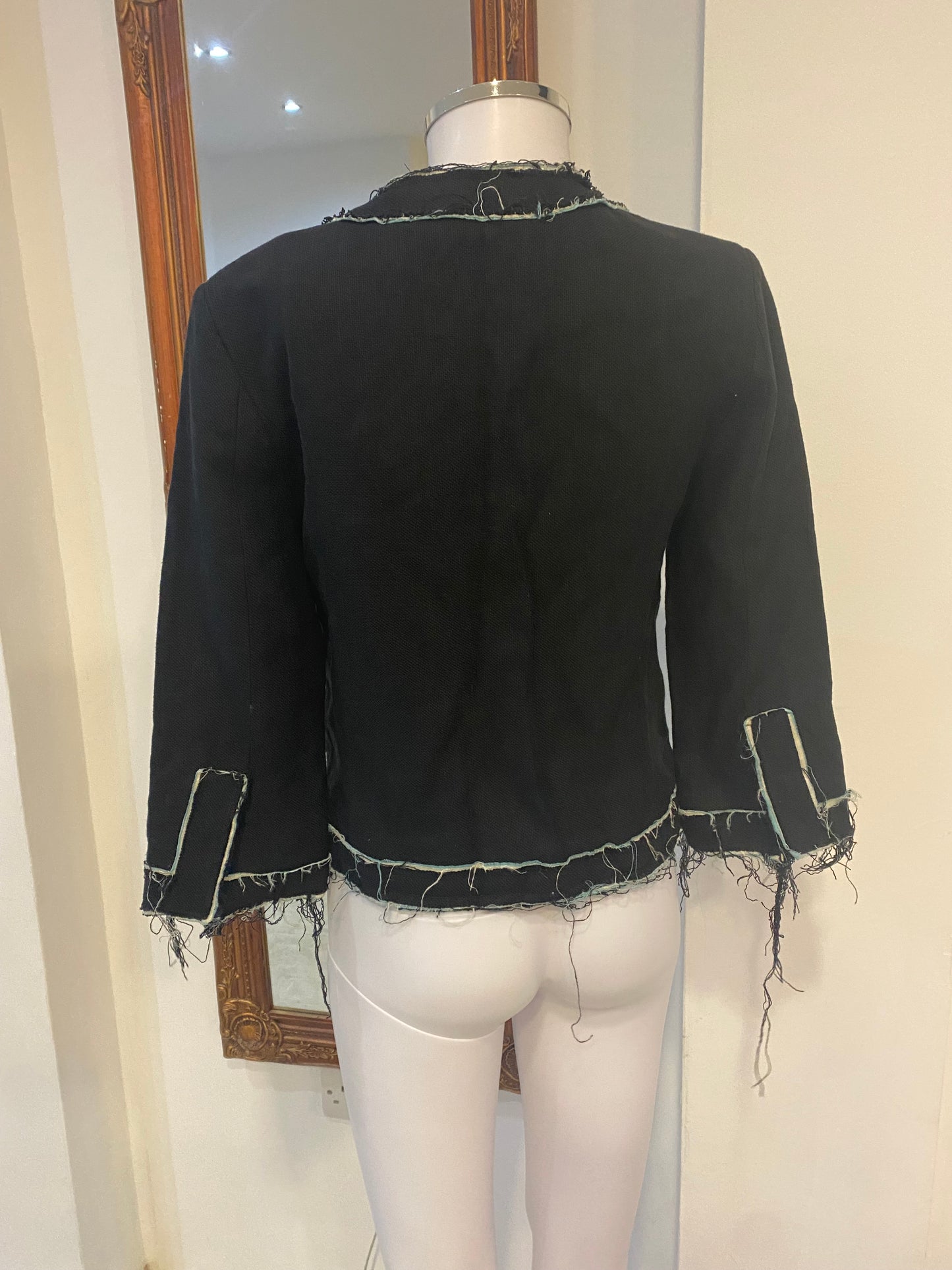 Zadig and Voltaire Deluxe Black Jacket Size Medium