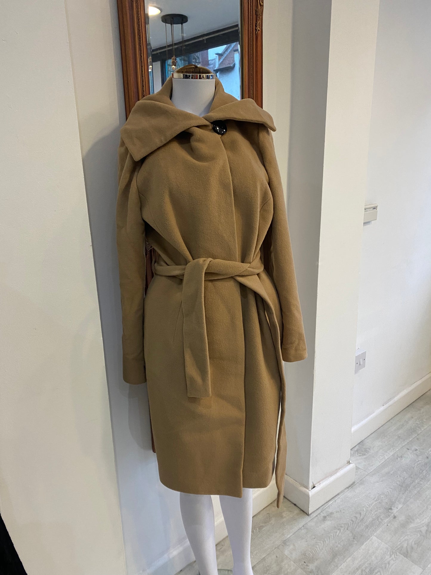 Jaeger Camel Wool Coat Size 12