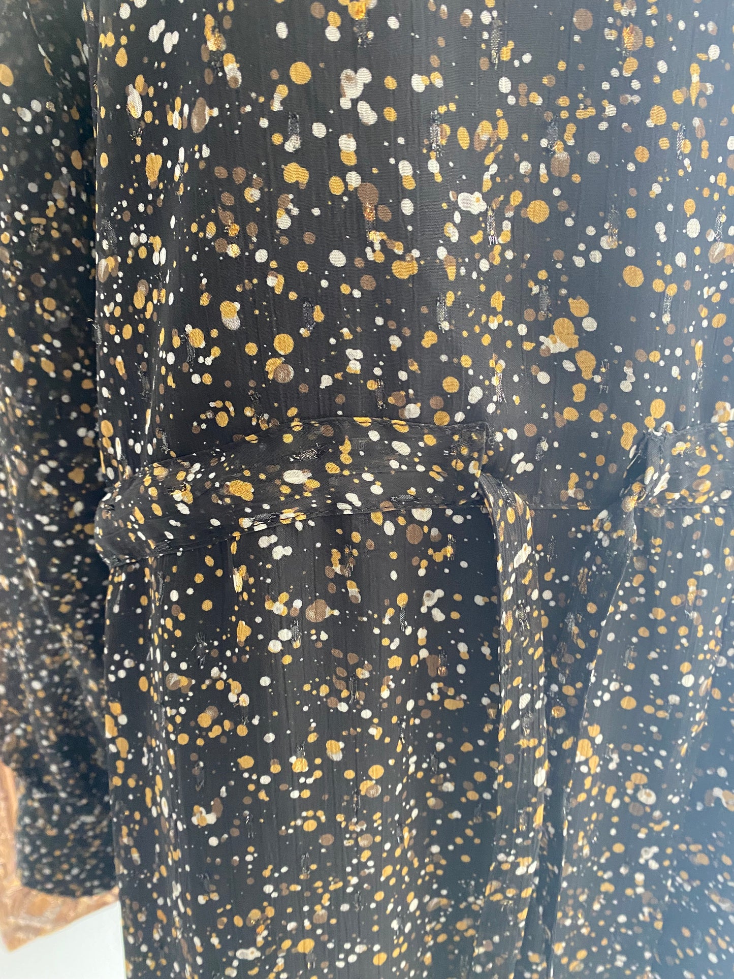 Blake Seven gold metallic dress size 12