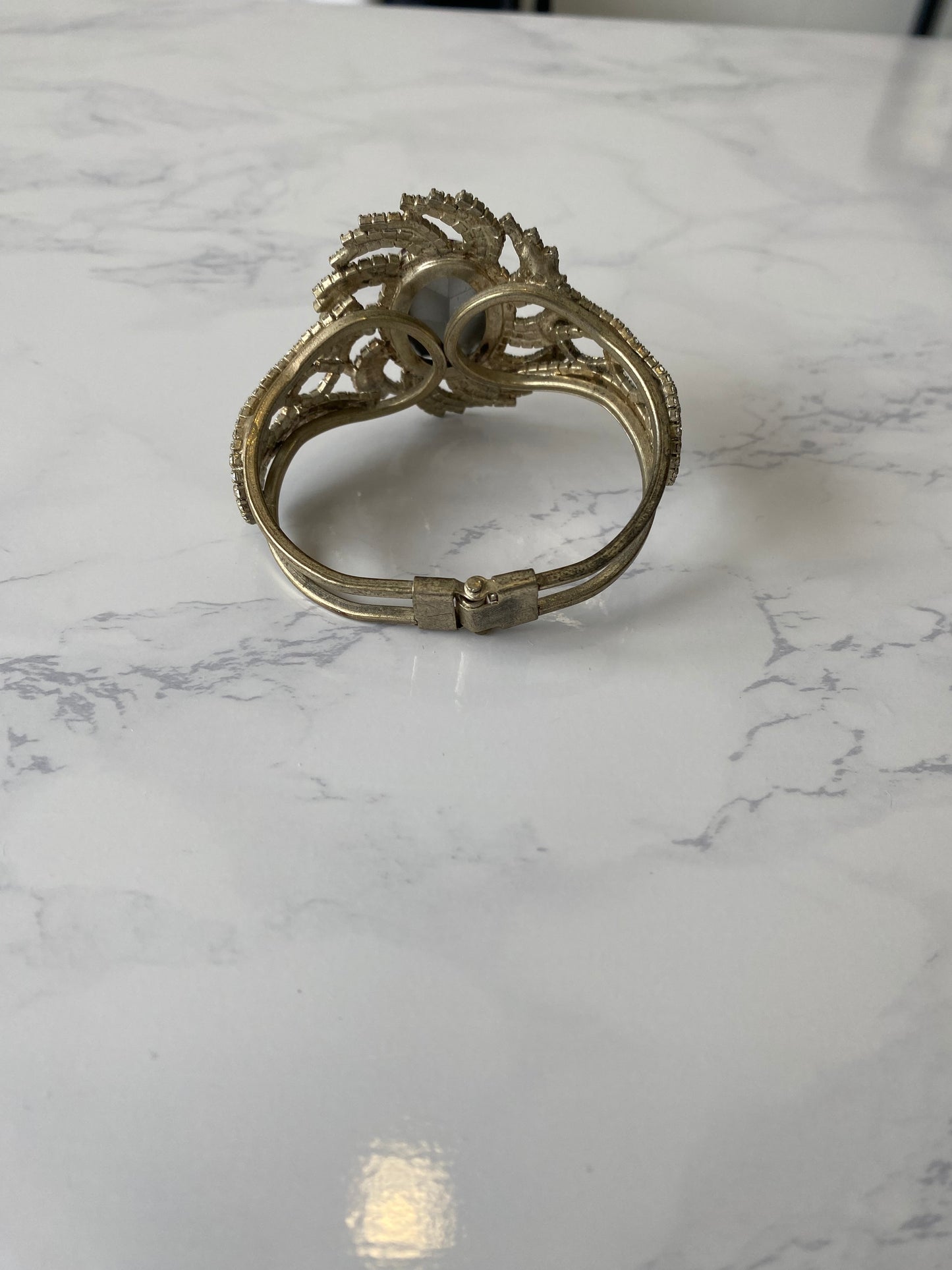 Red Stone Cuff Bracelet