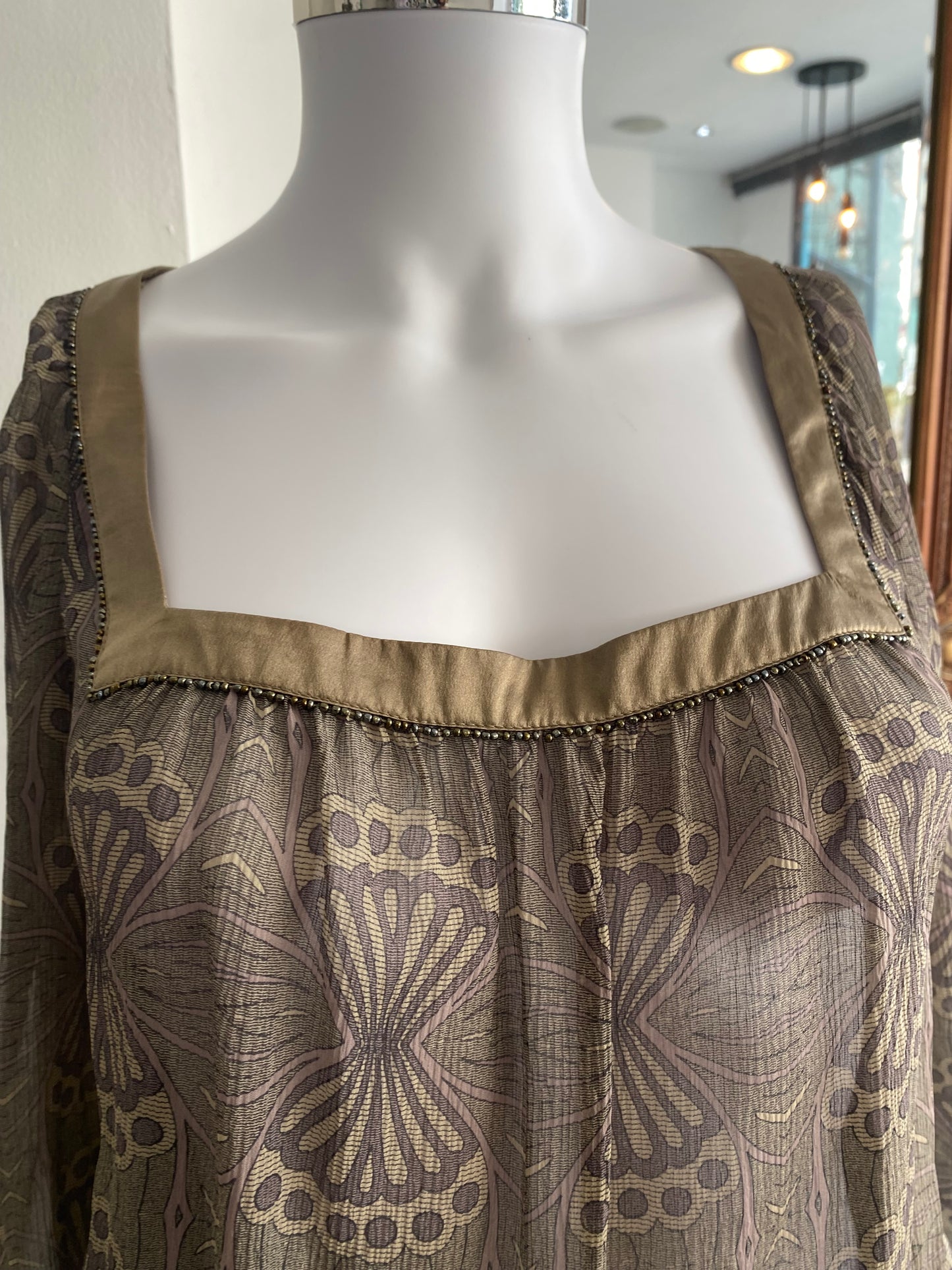 Ted Baker top size 8 silk