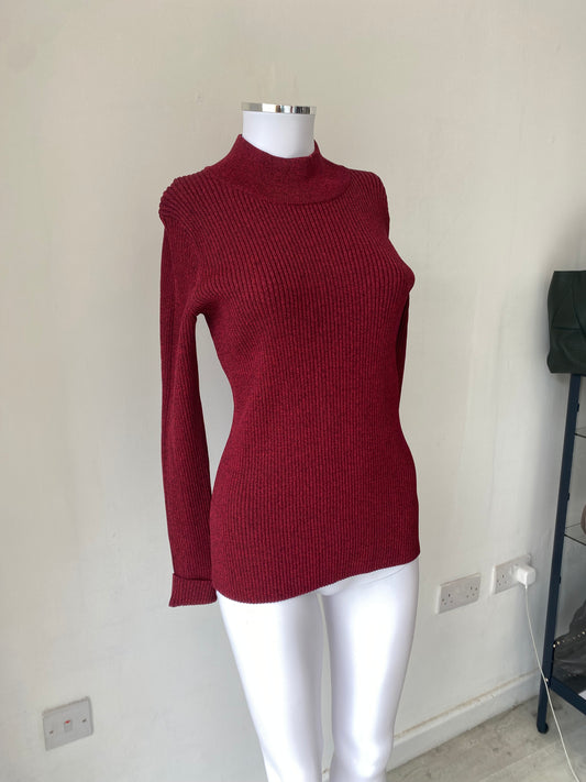 Whistles Red Knit Top Size 12