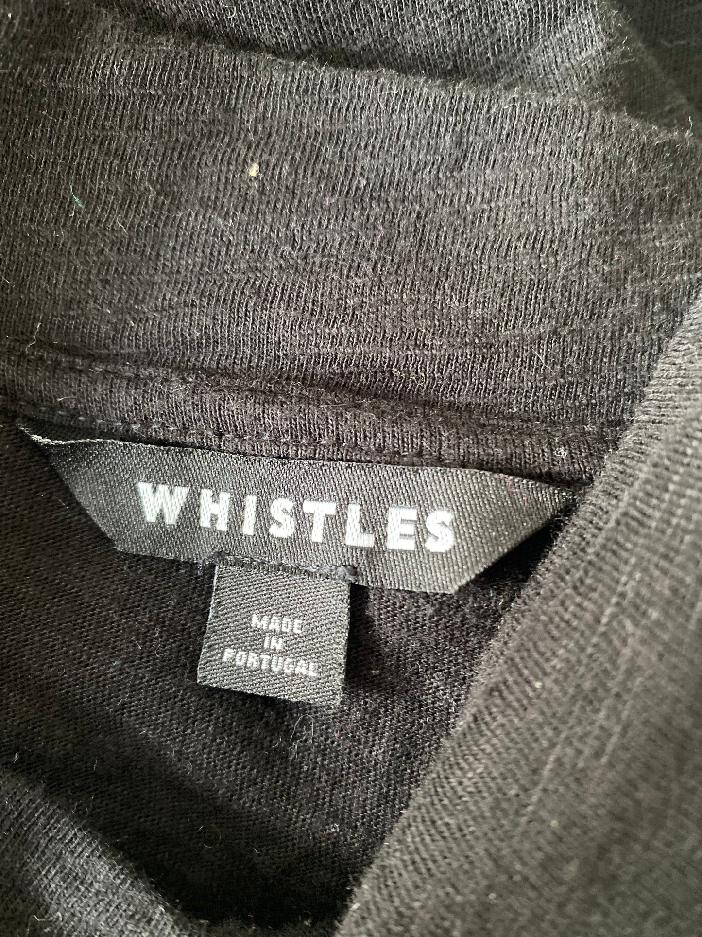 Whistles Black Broderie Anglaise Sweatshirt Size Medium 12