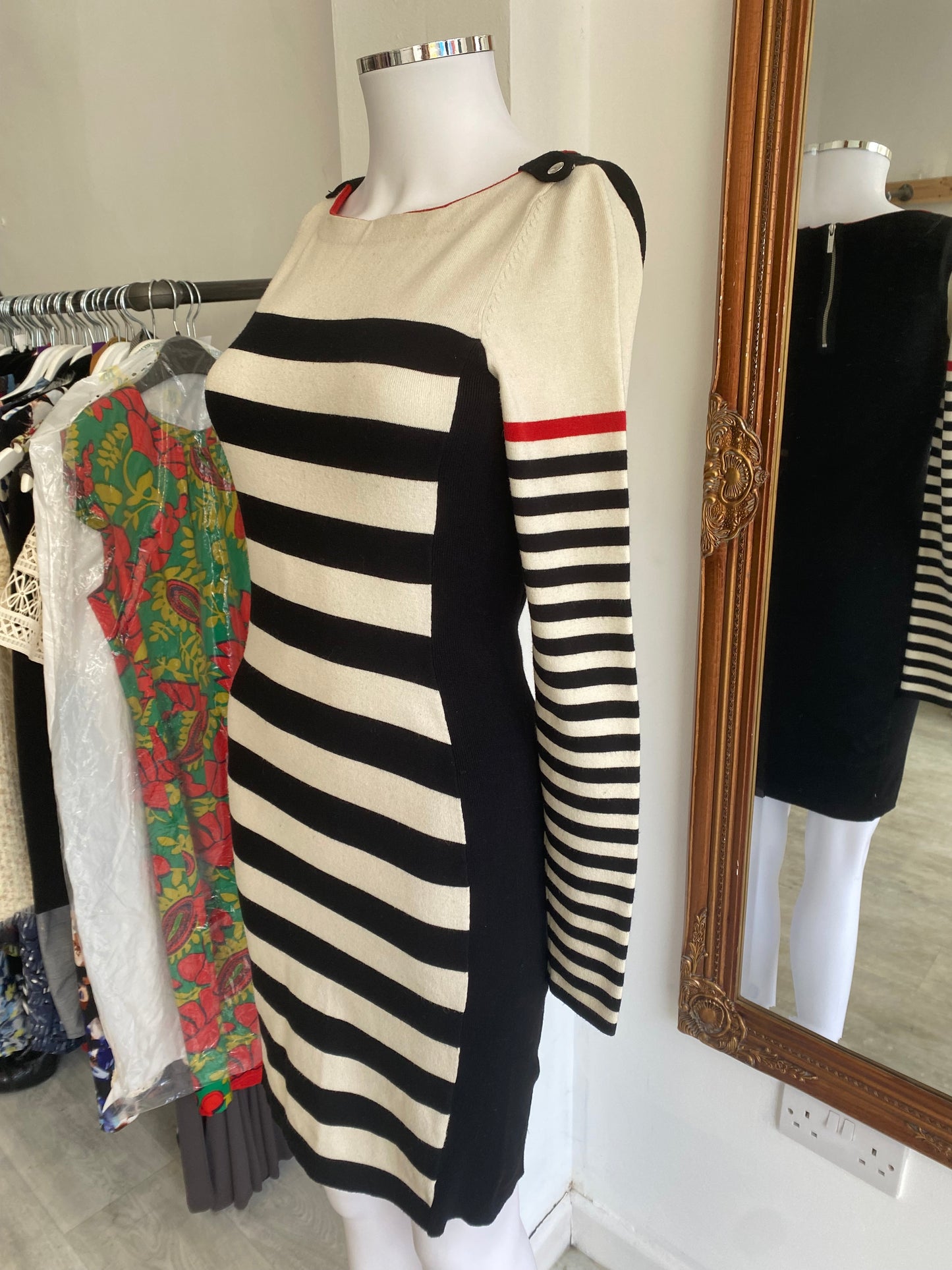 Karen Millen striped dress size 8-10