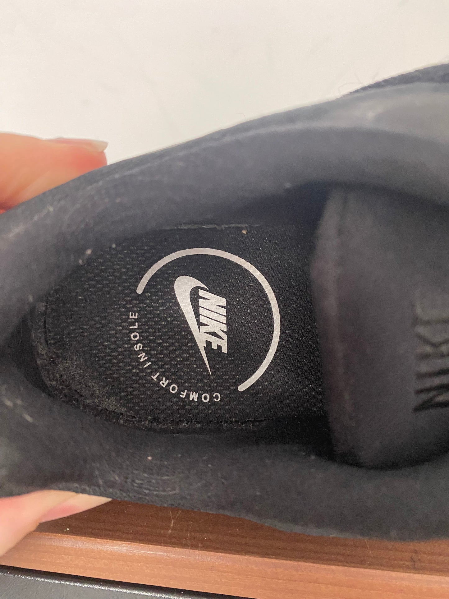 Nike black wear all day trainers size 3