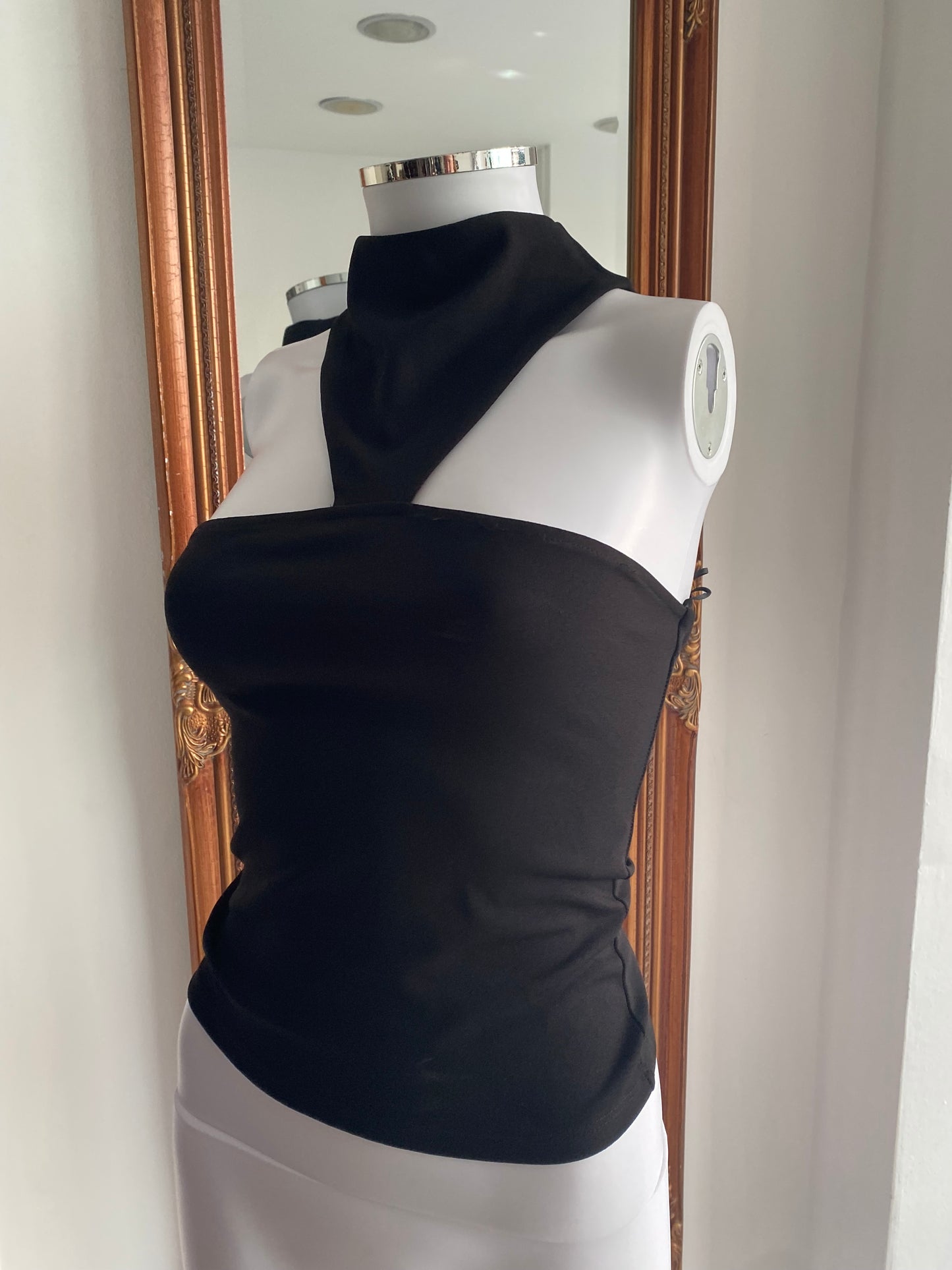 Zara Black Cut Out Top Brand New