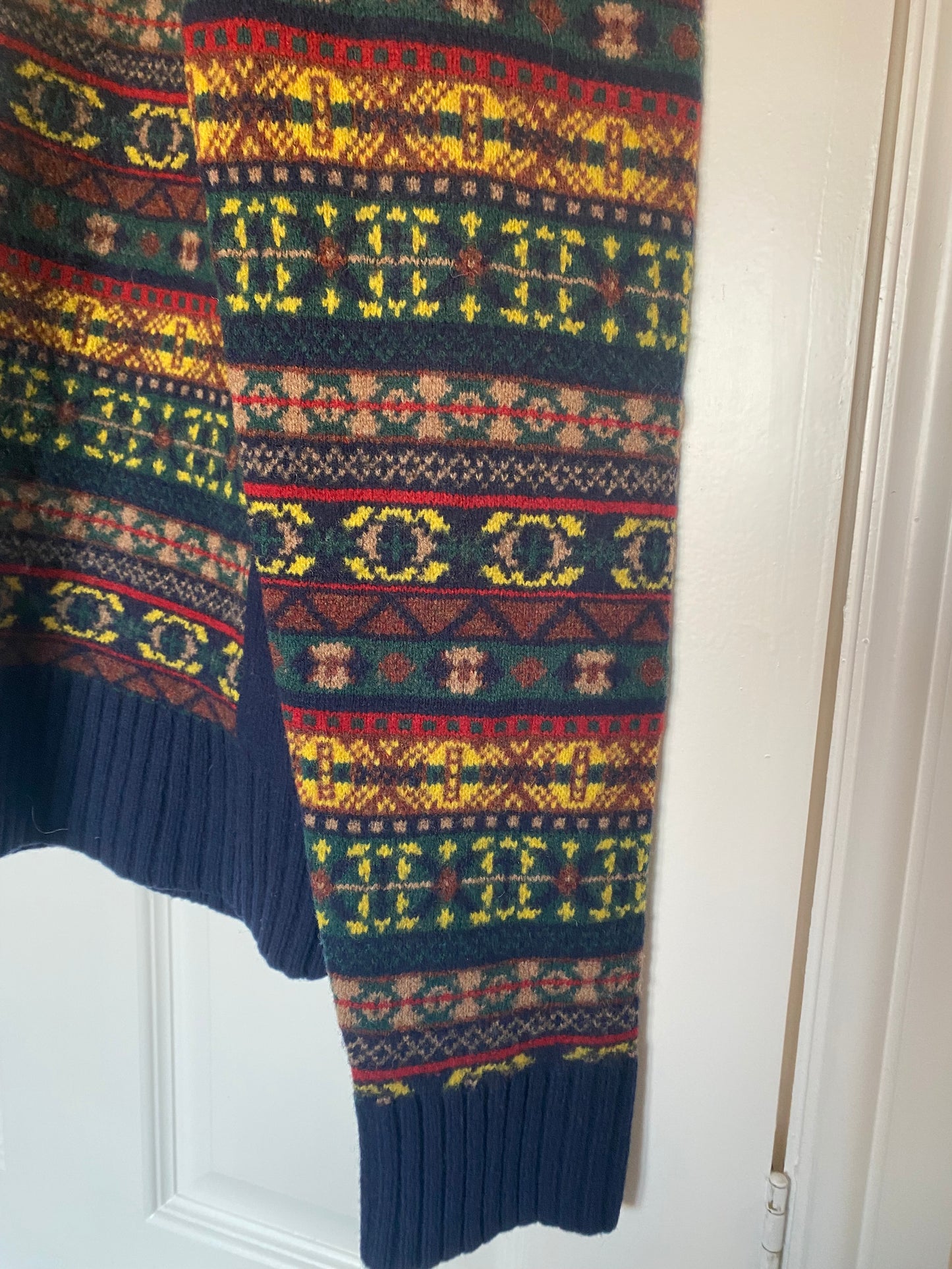 Joules Gilman Navy Fairisle Knit Size XL