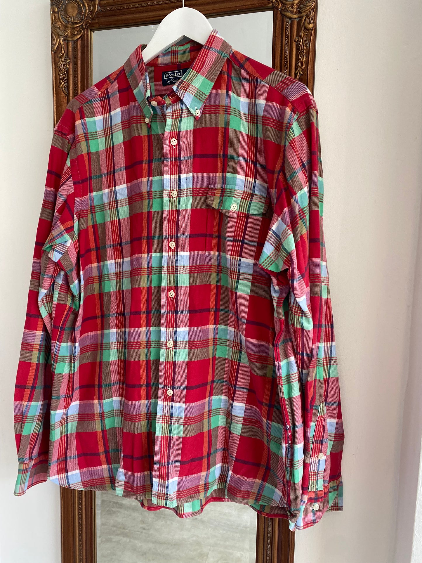 Polo Ralph Lauren Red Checked Shirt Size XL