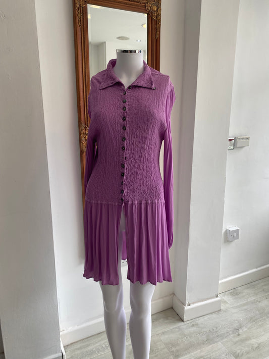 Ghost Lilac Shirt Dress Size 10