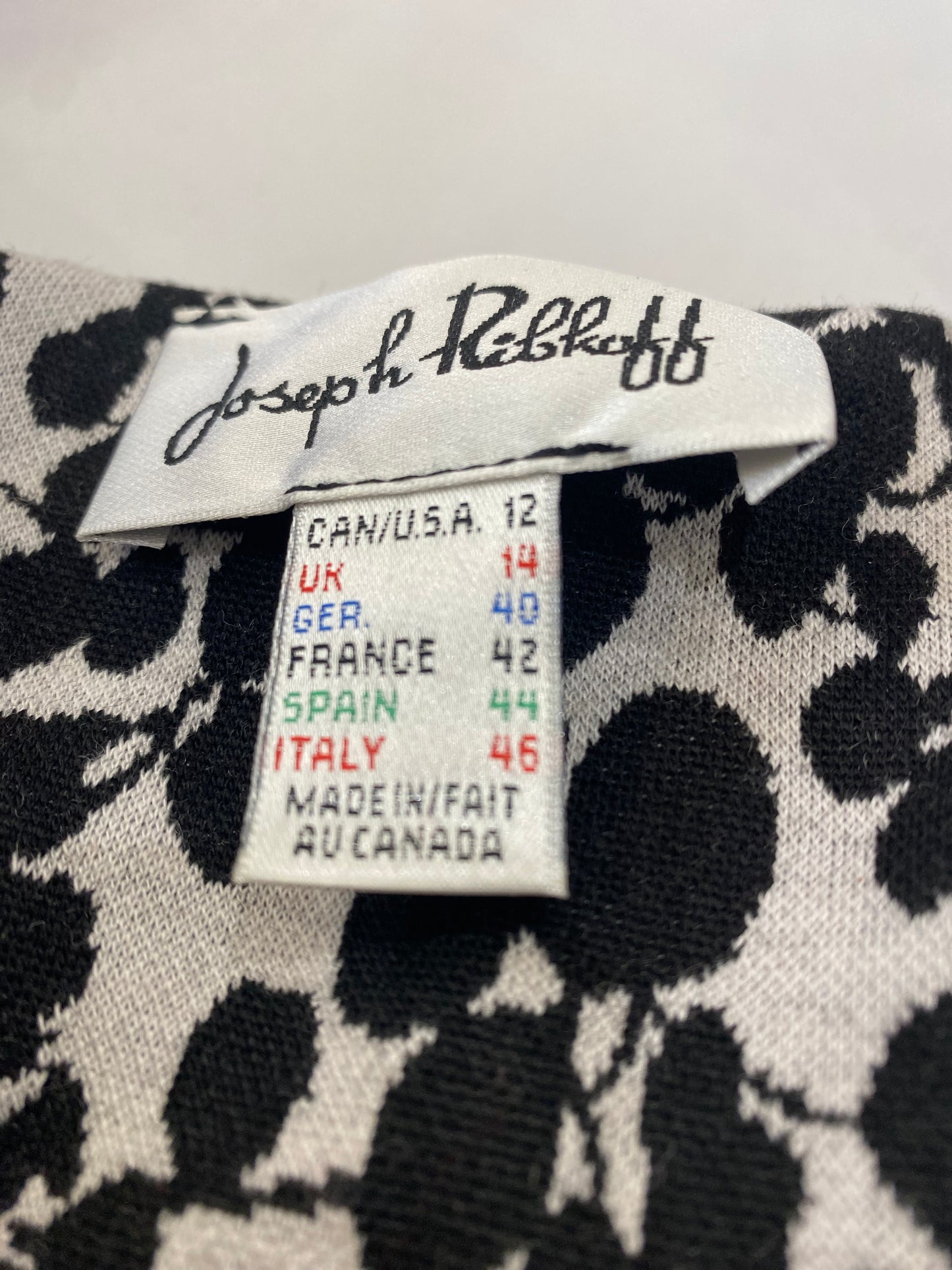 Joseph Ribkoff Patterned Cardigan Coat Size 14