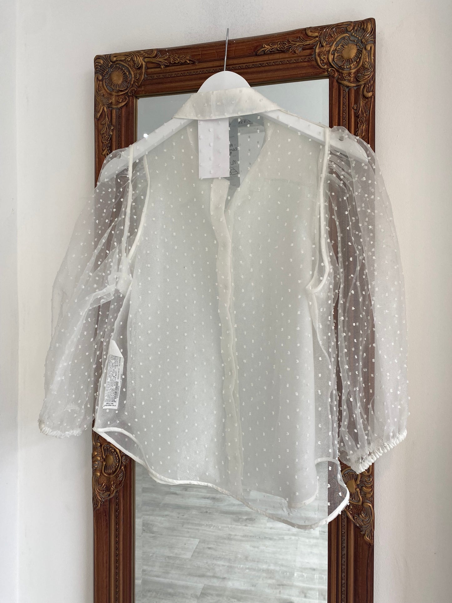 Zara Sheer Blouse Size 12-14