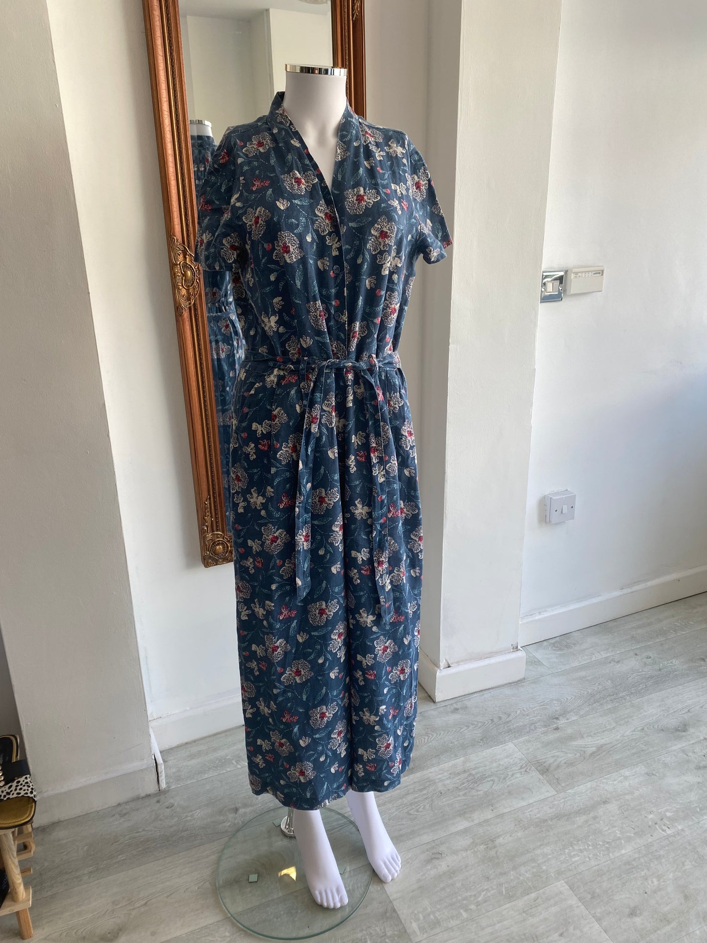 Seasalt Floral Print Jumpsuit Size 10