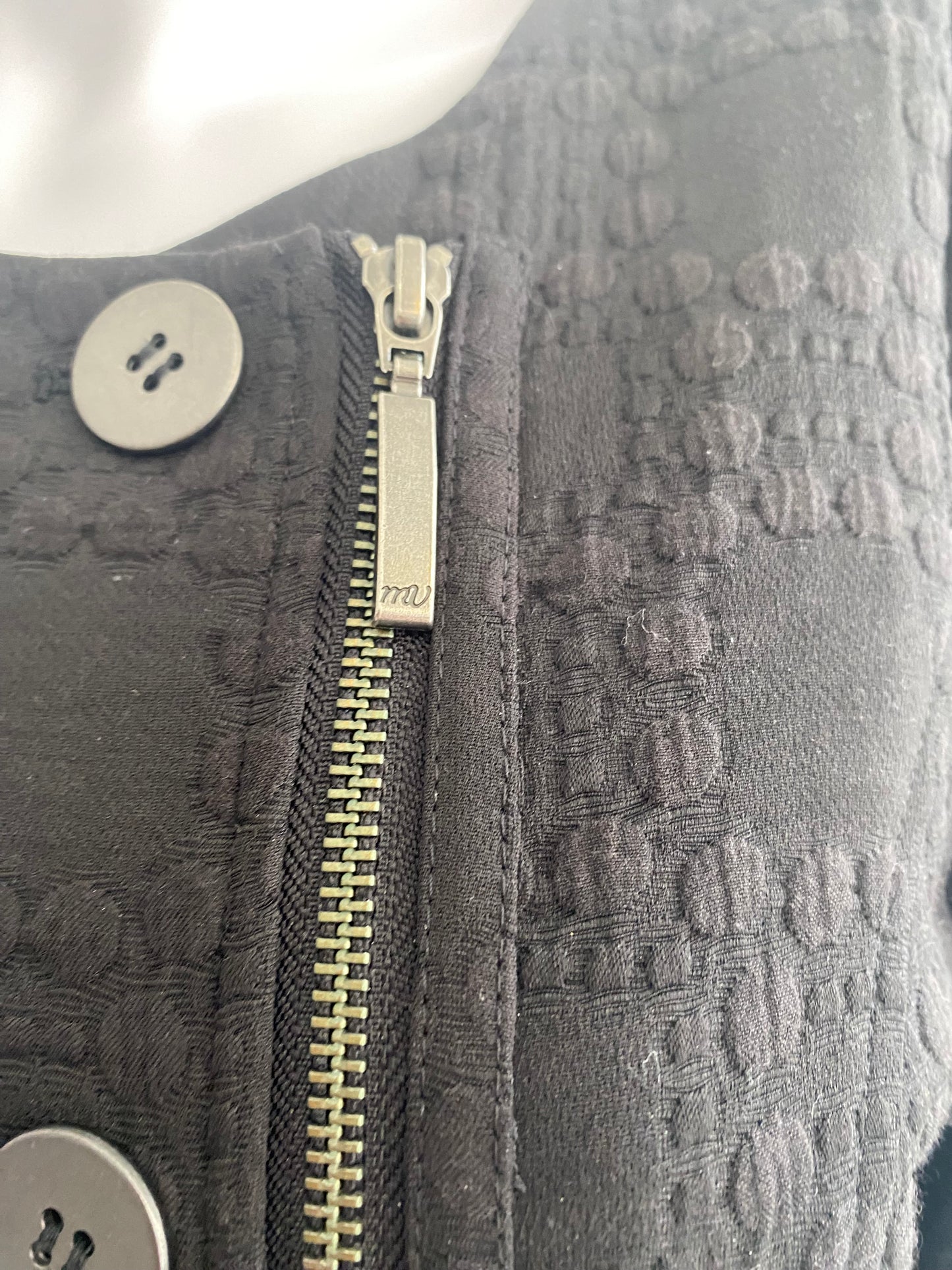 Mint Velvet Black Textured Jacket Size 10