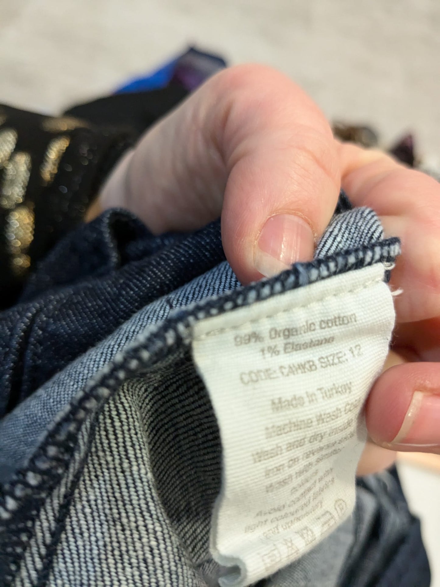 Toast Dark Blue Dungarees Size 12