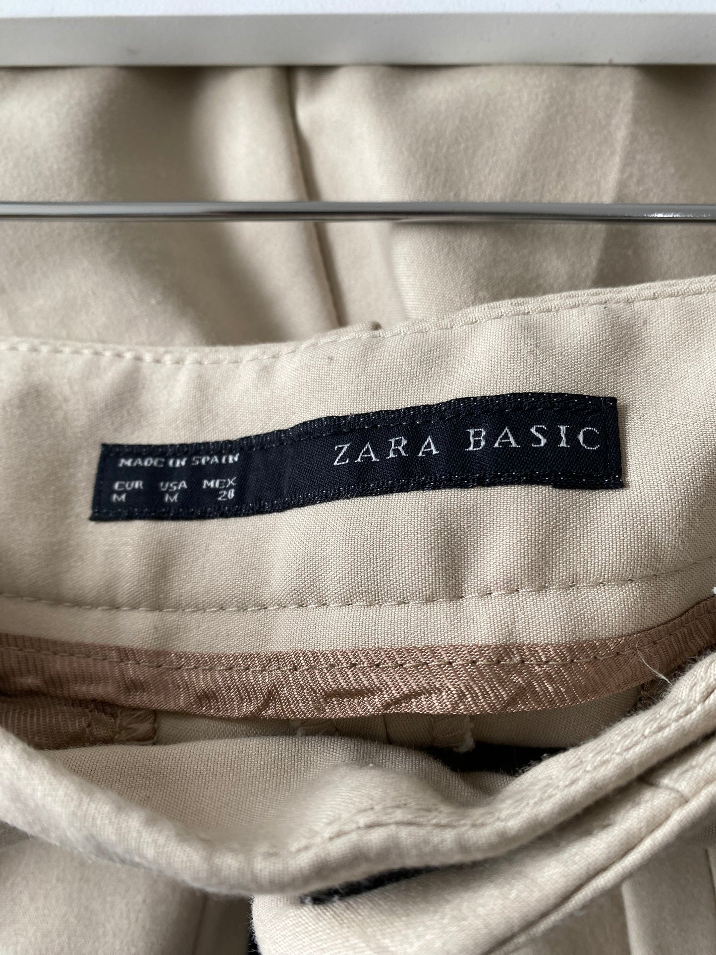 Zara Beige Trouser Suit Size 10