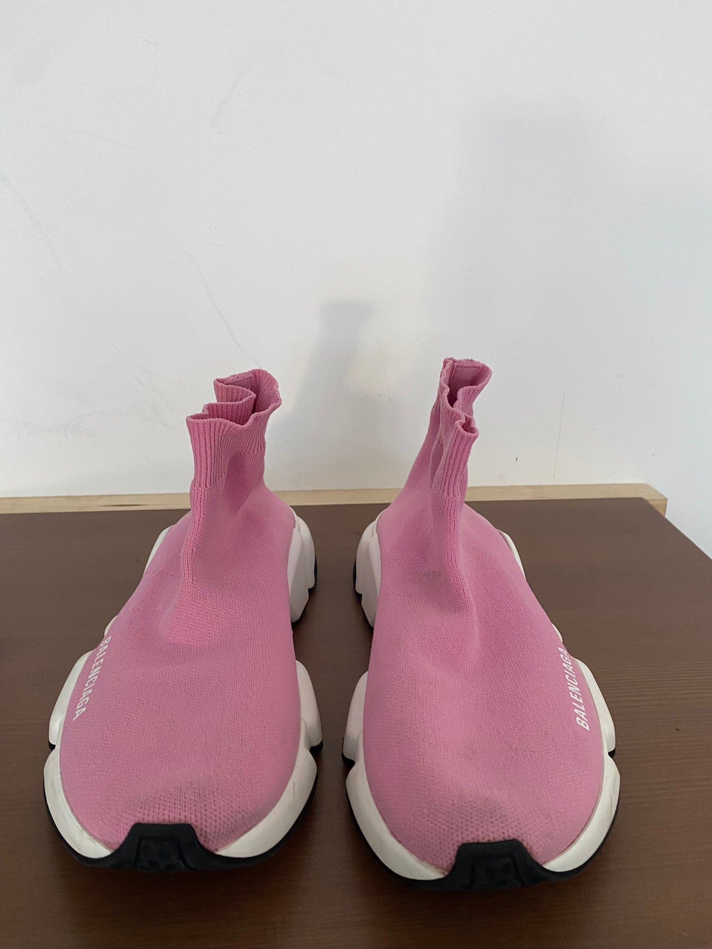 Balenciaga Pink Sock Trainers with Box and Dust Bag Size 6