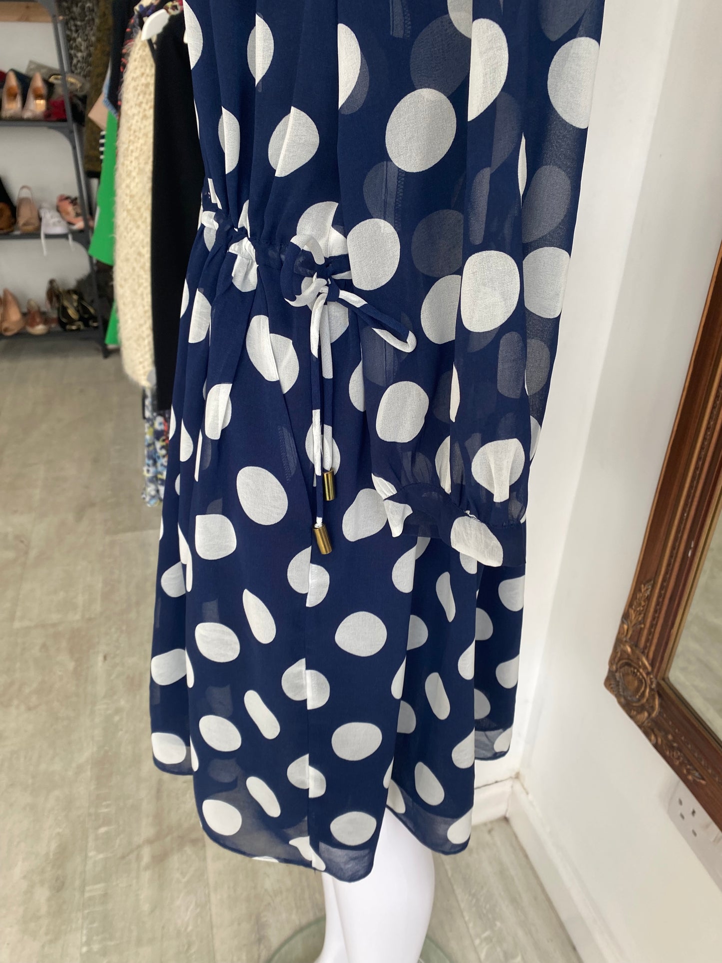 Whistles polka dot dress size 10-12