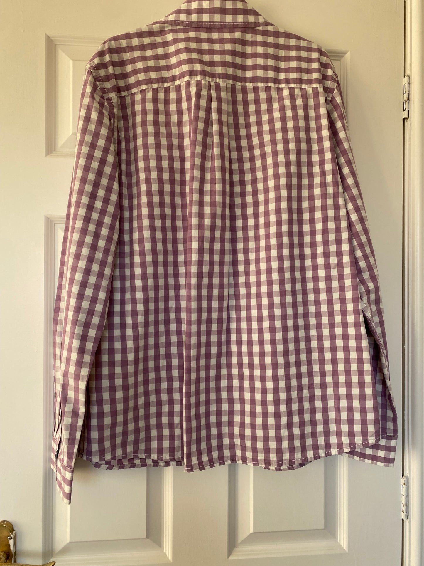White Stuff Purple Checked Shirt Size Large