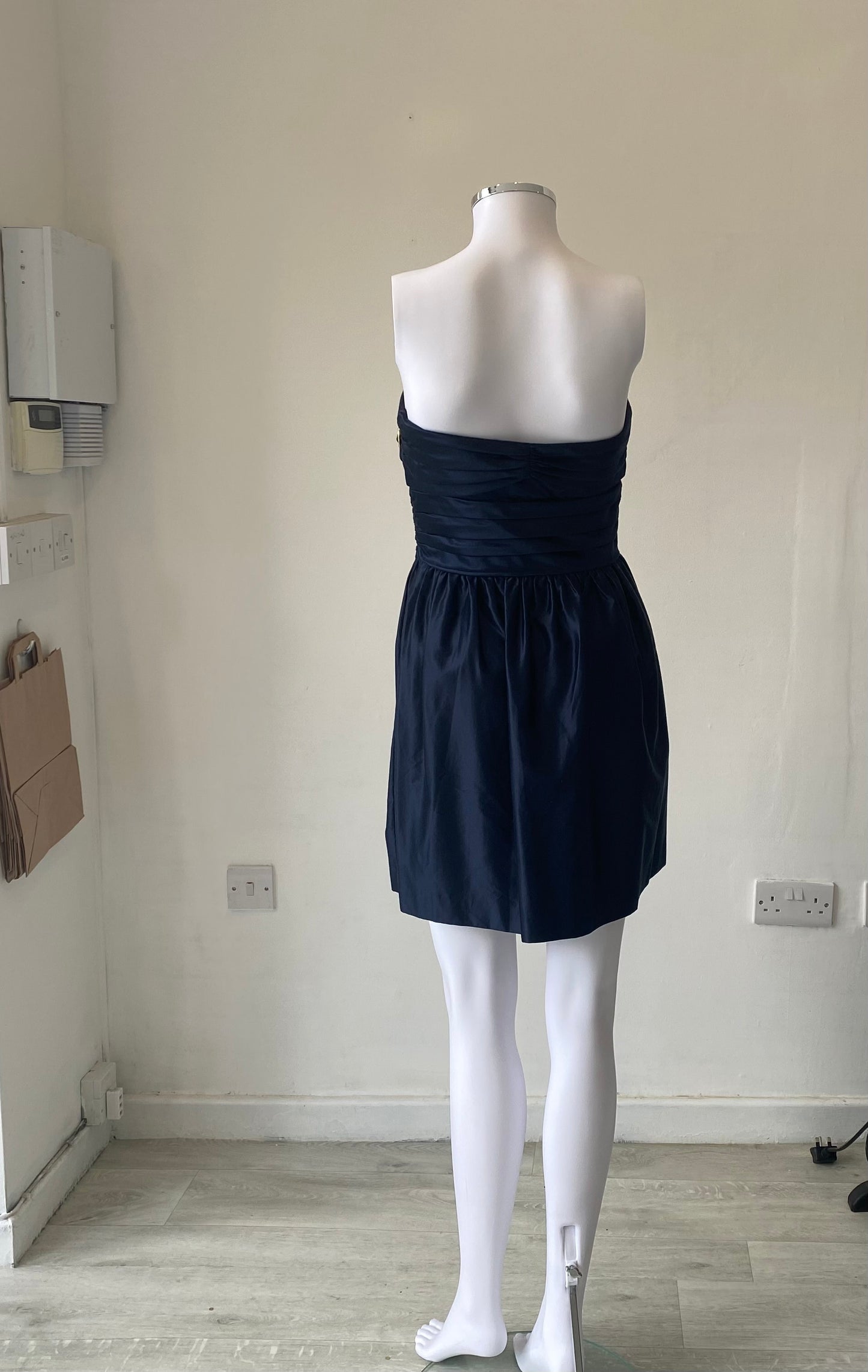Juicy Couture Navy Satin Dress Size 6