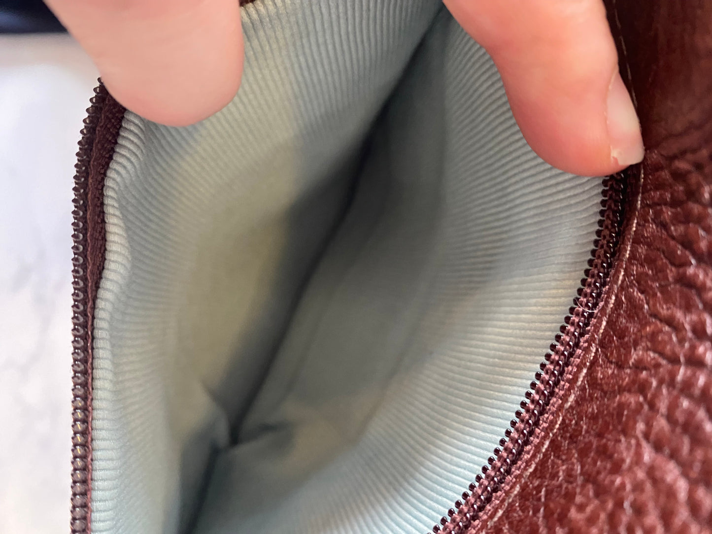 Radley Burgundy Leather Cross Body Handbag