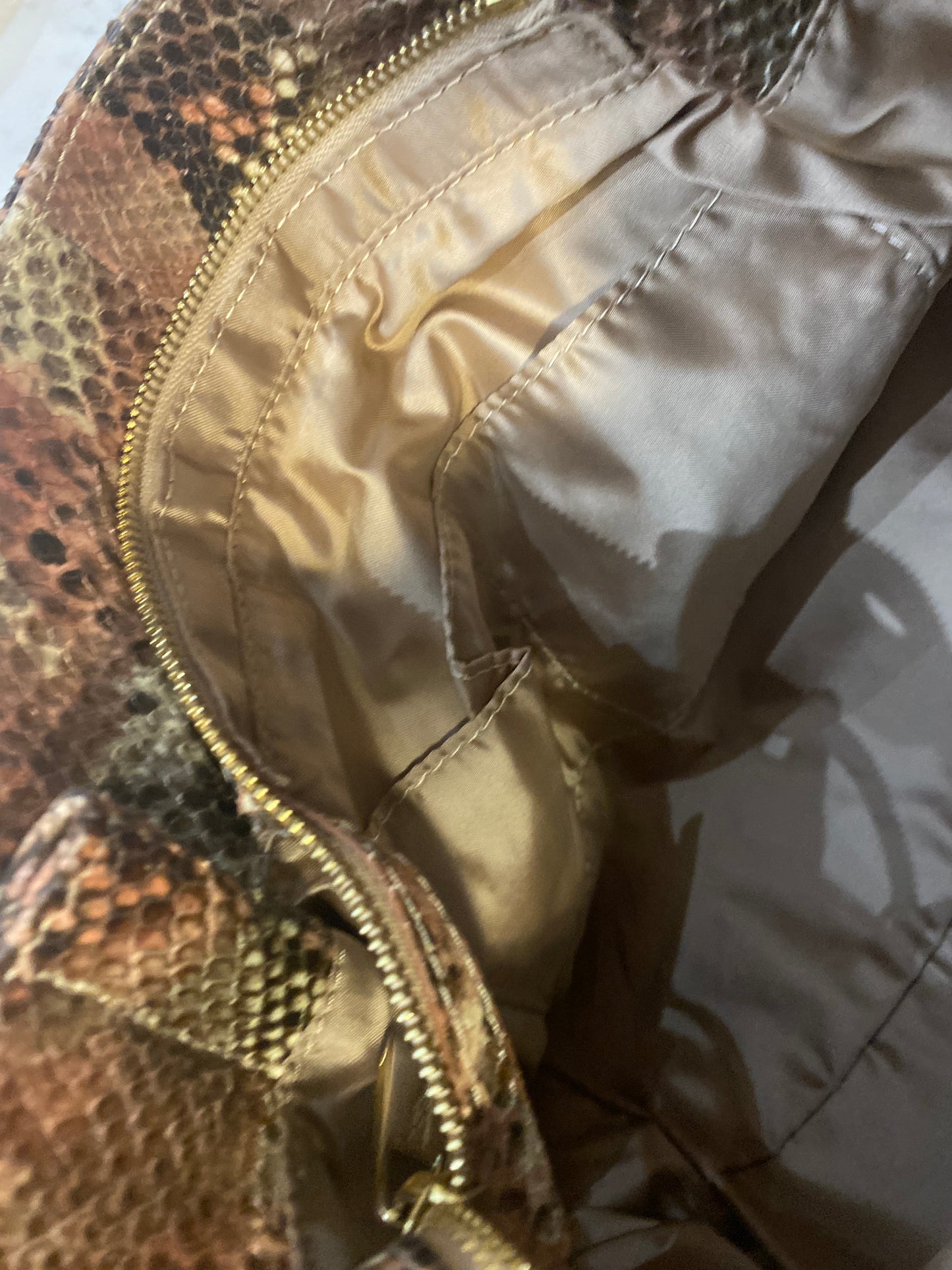 LK Bennett Faux Snake Leather Handbag