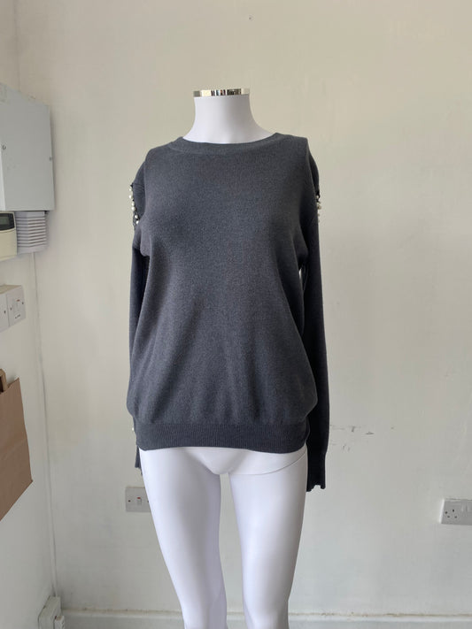 Laetita Mem Grey Jumper Size 8-10