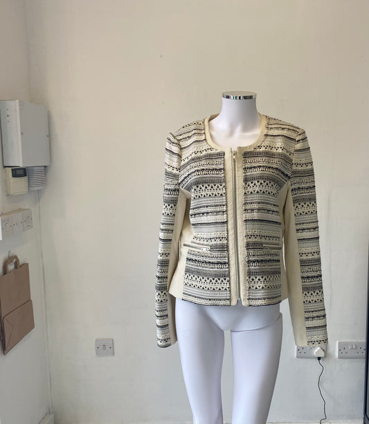 MTK Studios Aztec Print Zipped Jacket