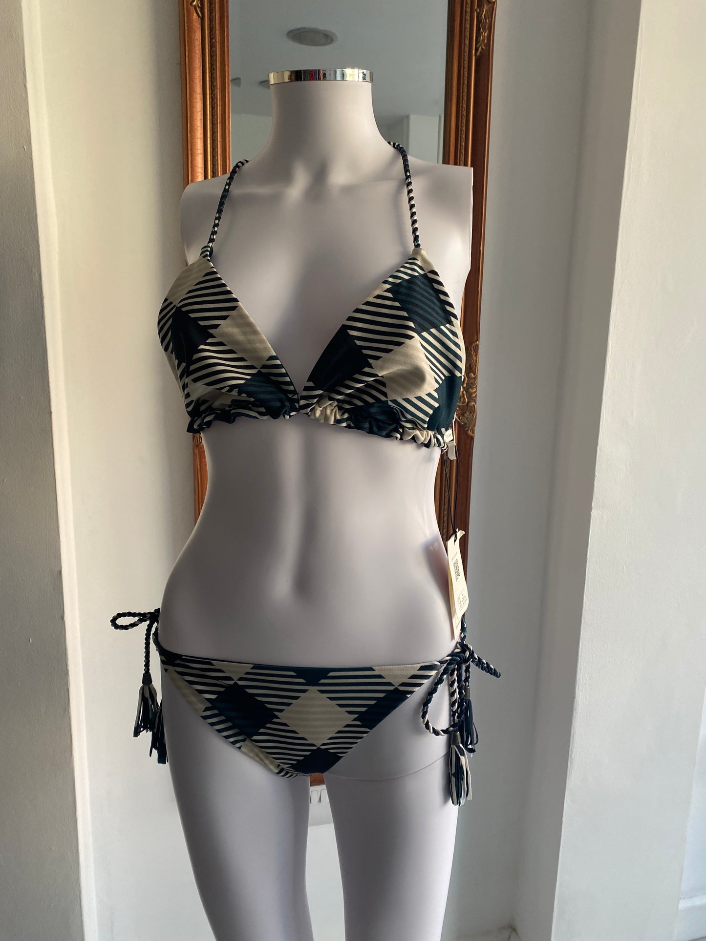 Ted Baker dogtooth print bikini size 10 brand new with tags