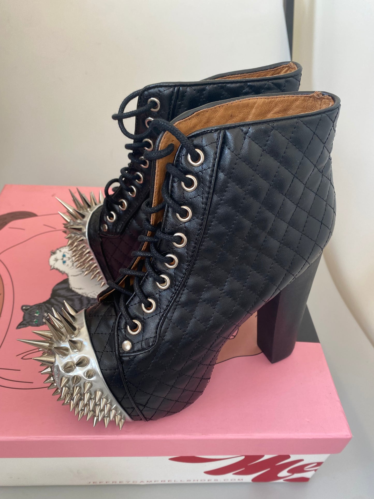 Jeffrey Campbell Boots with Spikes Size 3